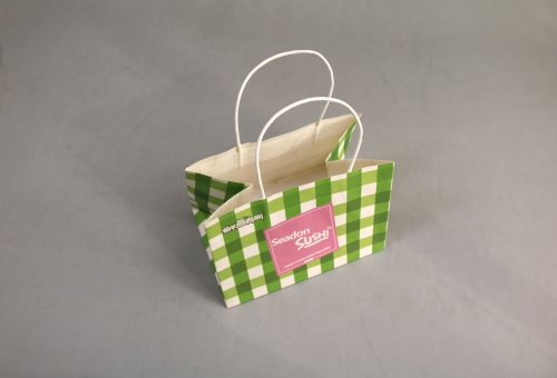 白色圆形纸把手